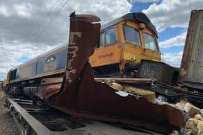 The aftermath of the accident