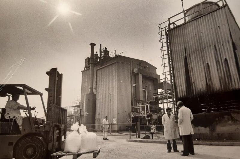 The exterior of the Victrex Plant in 1983