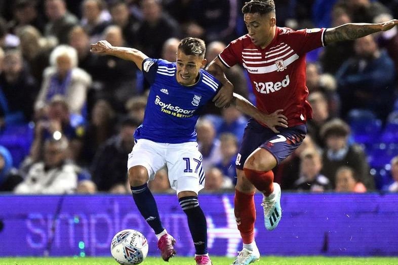 Spanish side Sporting Gijon are said to be chasing Birmingham City midfielder Fran Villalba. He's spent the last season and a half on loan with Almeria, and made 29 appearances in the Segunda Division last season. (Birmingham Mail)

Photo: Nathan Stirk