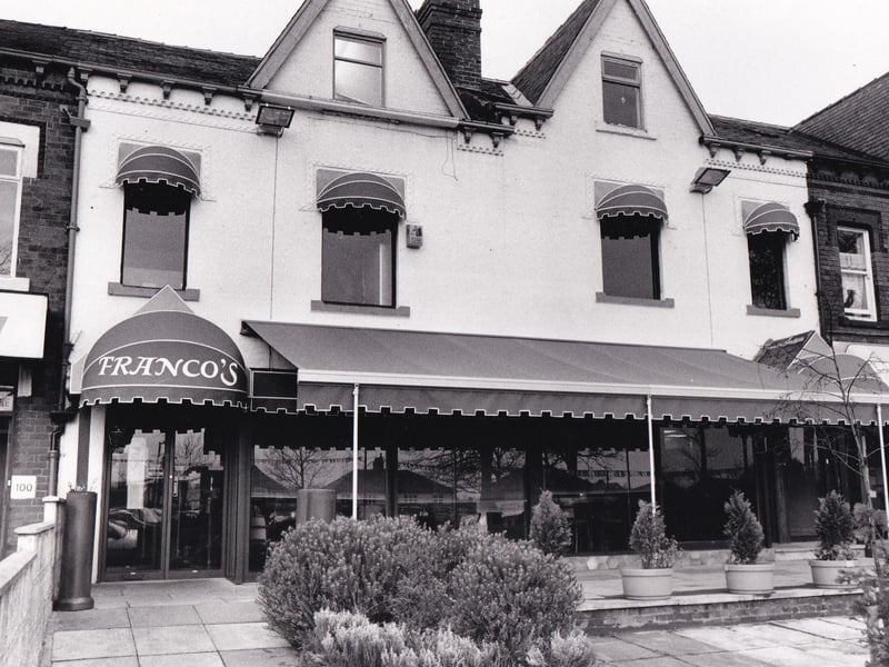 Franco's Trattoria Del Pescatore restaurant was found on Street Lane. It is pictured in January 1988.