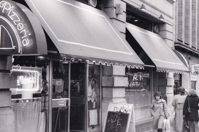Da Mario's restaurant on The Headrow was at the peak of its powers when this photo was taken in December 1983.