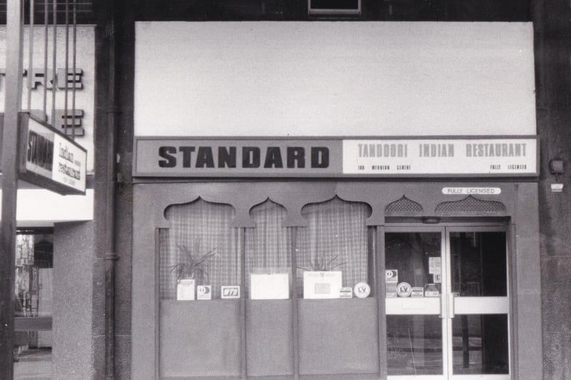 Tandoori Indian restaurant Standard on Merrion Way was open all hours in October 1983. It opened every evening from 6pm until midnight, plus lunchtimes on weekdays and noon to midnight on Saturdays.
