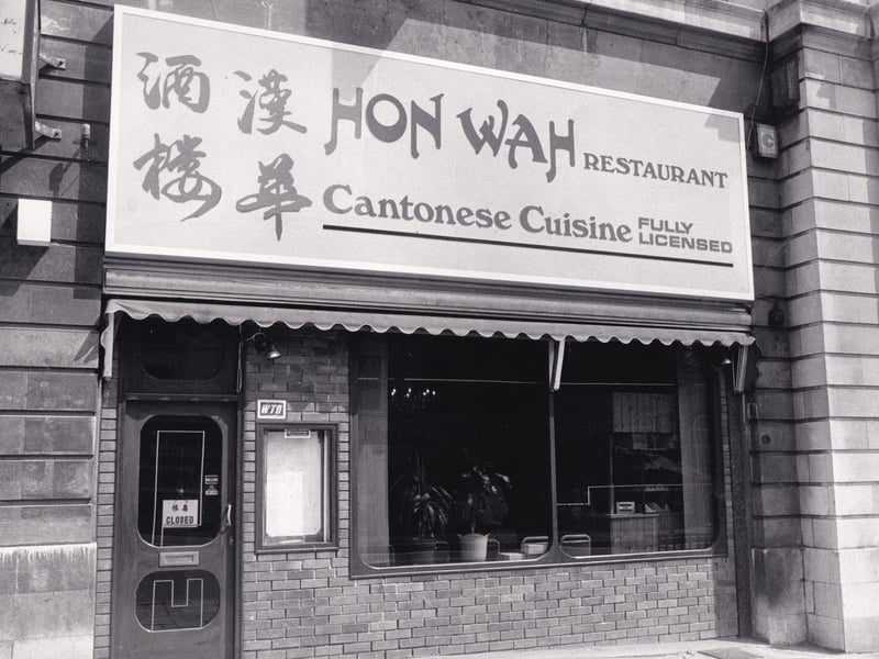 Do you remember the Hon Wah restaurant on The Headrow? Pictured in July 1986.