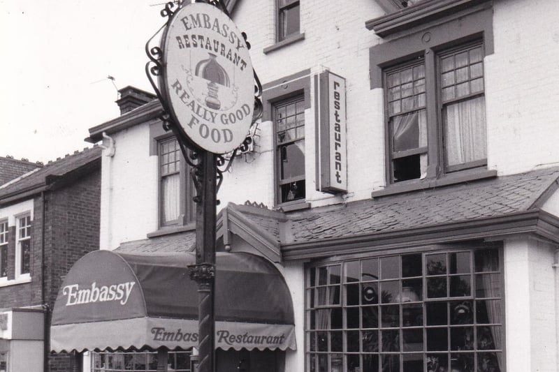 October 1982 and pictured is the popular Embassy restaurant on Roundhay Road.It was opened by Richard Wray in 1968.