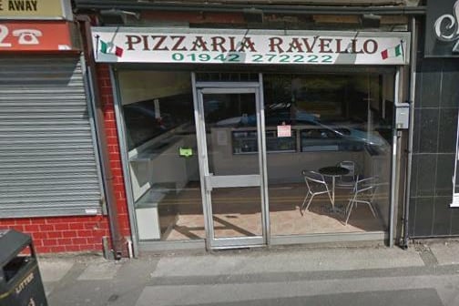 THREE STARS - Pizzeria Ravello, 260 Wigan Road, Bryn, Ashton-in-Makerfield