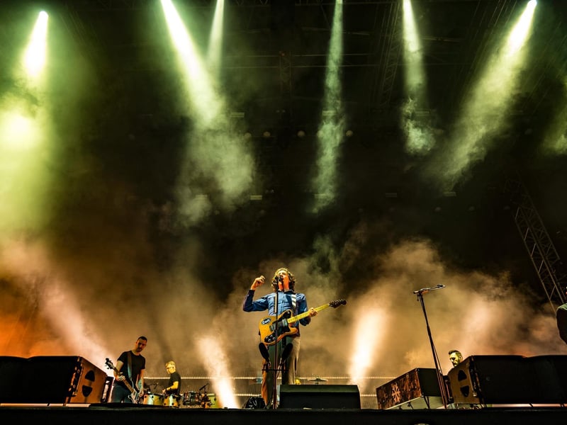 Gary Lightbody centre stage.