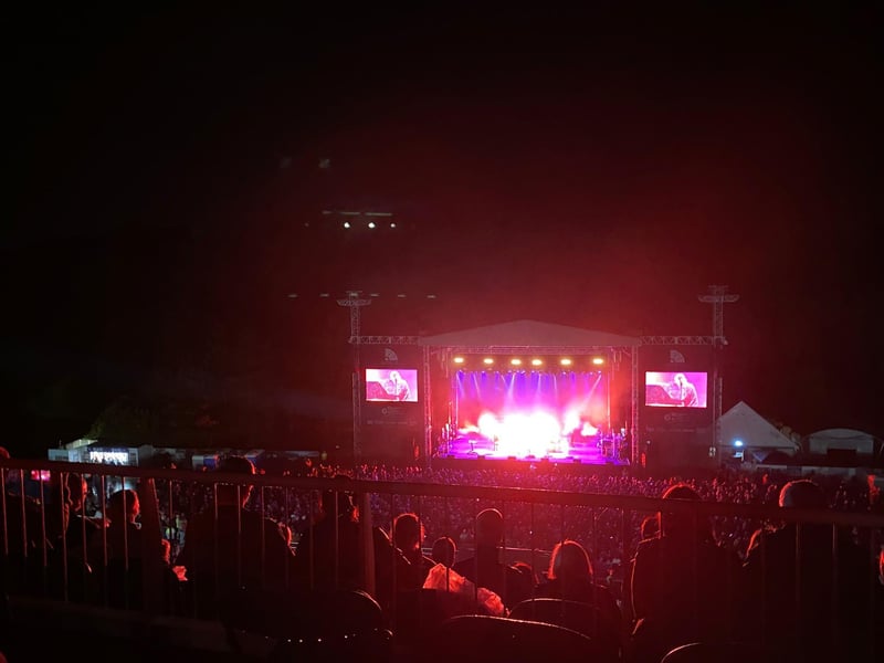 The whole crowd enjoying the performance.