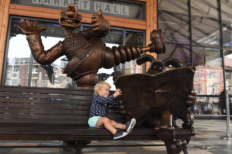 The 7ft tall bronze bench, with Wallace and Gromit in a scene from the film The Wrong Trousers, was first conceived more than a decade ago.