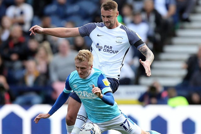 Cleared his lines well as North End came under the cosh in the first half, helped reduce the threat of Derby’s strikers.