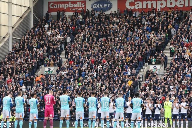 Deepdale rises for a minute's round of applause for Trevor Hemmings