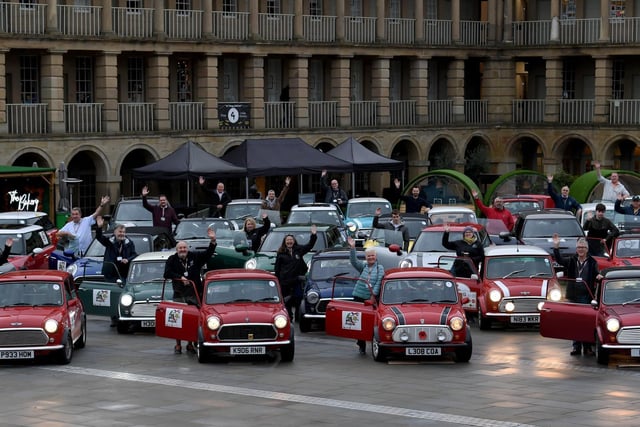 The Mini convoy at The Piece Hall