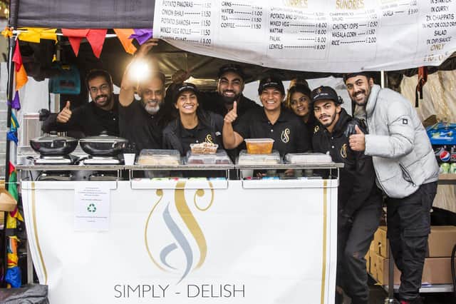 The Simply Delish team at The Piece Hall Diwali celebrations