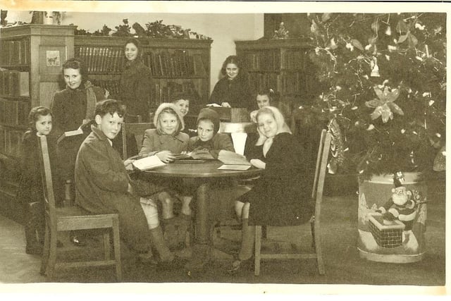 Lancaster Children’s Library at Christmas 1947/8.