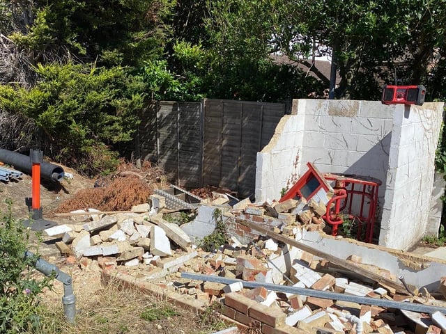 Work is progressing well on the replacement of Woodside Road's old toilet block, in the north-east corner of the ground, and its floodlights