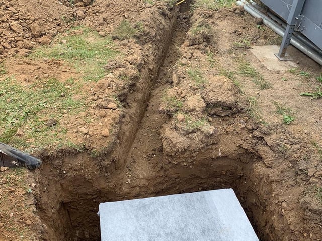 Work is progressing well on the replacement of Woodside Road's old toilet block, in the north-east corner of the ground, and its floodlights