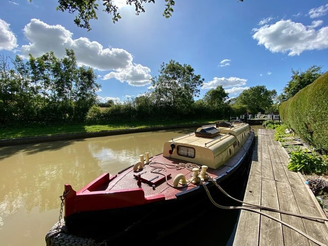 The home even has its own mooring.
