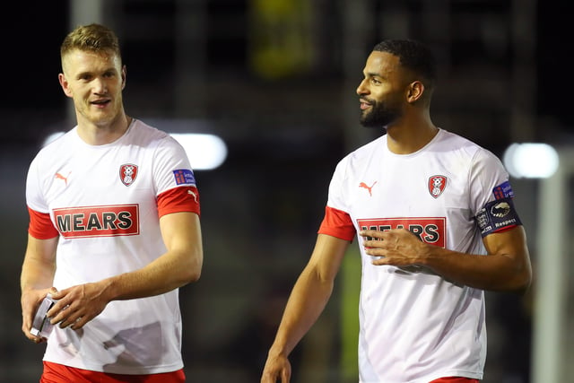Centre-back: MICHAEL IHIEKWE (Rotherham), pictured right.