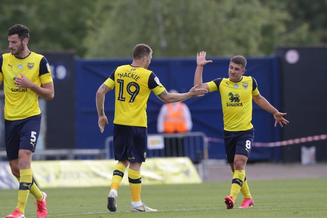 Centre midfield: CAMERON BRANNAGAN (Oxford), pictured right. MacAnthony said: "He scored twice against Posh last season and that sort of thing tends to stick in your mind. When we beat them easily at our place he was coming back from injury so he wasn't at his best."
