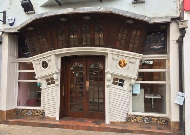 The Ship, in South Street, Worthing, has been a building society and a pasty shop since closing in the 1980s. It is now a sushi restaurant