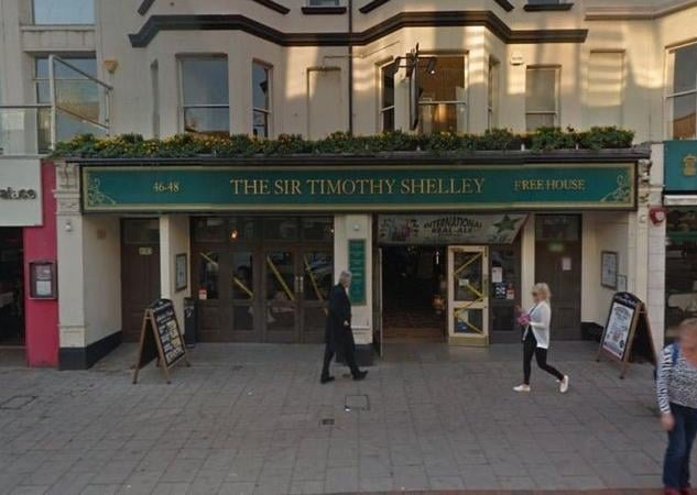 The Sir Timothy Shelley, which closed in 2016, was one of two Wetherspoon pubs opposite one another in Chapel Road, Worthing, the other being the Three Fishes