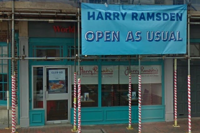 Harry Ramsdens is situated opposite Eastbourne Pier on Terminus Road.  and has been described as 'great fish and chips by the seaside'. SUS-200724-094218001