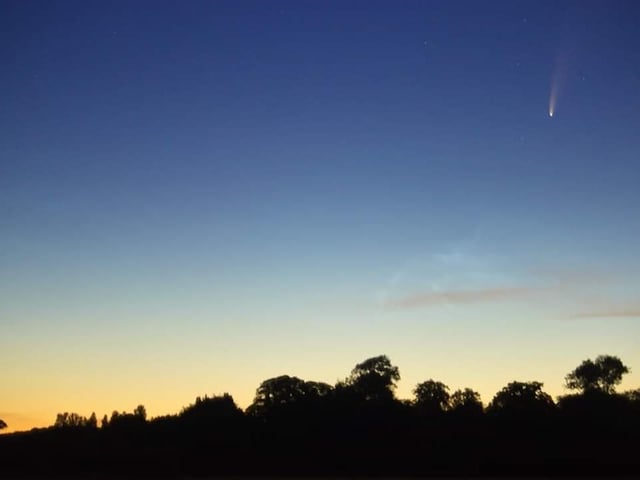 Attila Kalman snapped the comet at Walberton