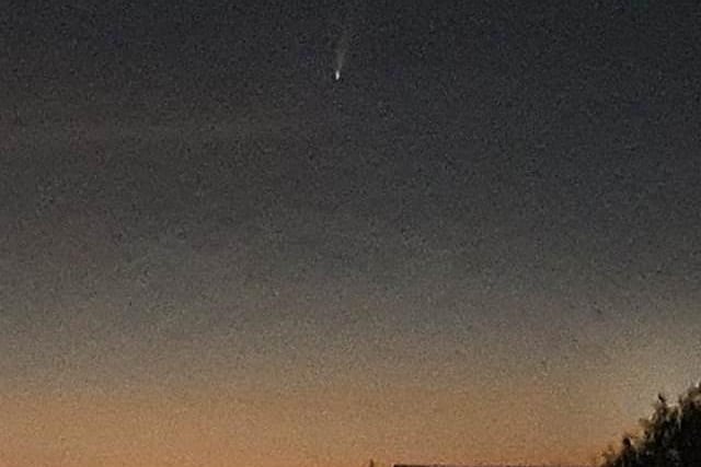 Amber Collier snapped the comet from Tollgate Hill in Crawley