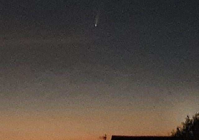 Amber Collier snapped the comet from Tollgate Hill in Crawley