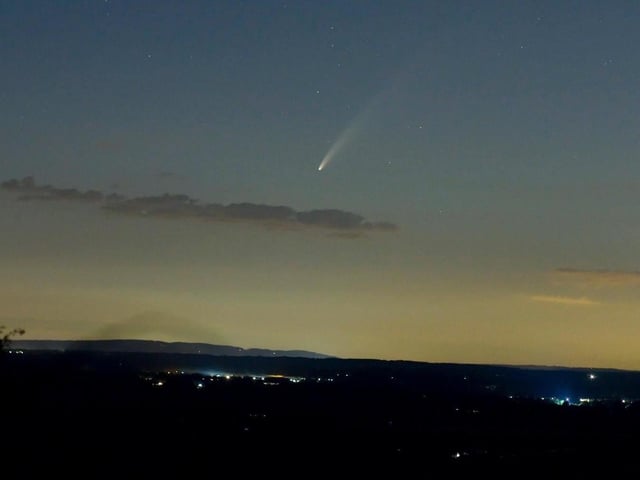 Steve Bassett, from Worthing Astronomers, took this photo of Comet Neowise