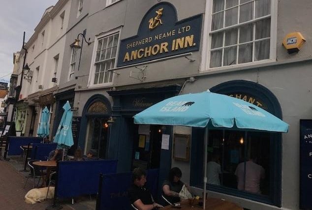 The Anchor is situated in George Street in the heart of Hastings Old Town and has a good reputation for its fish and chips and seafood. SUS-200724-093627001