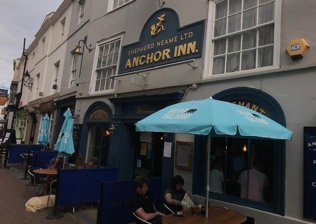 The Anchor is situated in George Street in the heart of Hastings Old Town and has a good reputation for its fish and chips and seafood. SUS-200724-093627001