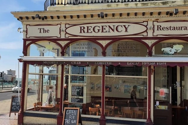 The Regency, at Kings Road, Brighton, is opposite the 1360 viewing tower on the seafront and has been scored high on food, service, atmosphere and value. SUS-200724-093924001