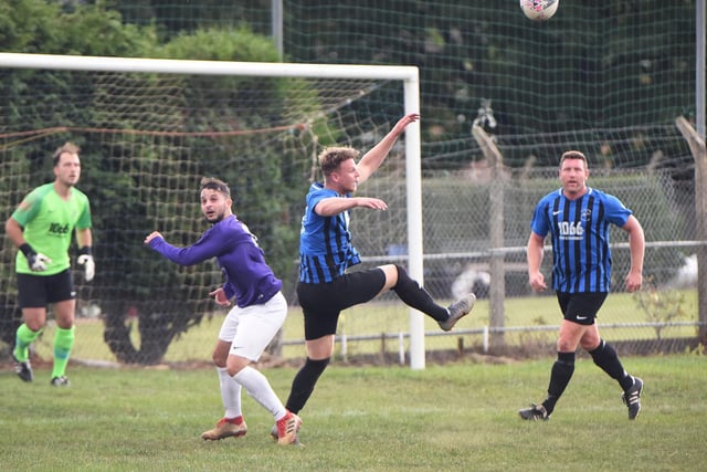 Action from Hollington United v Sporting Lindfield