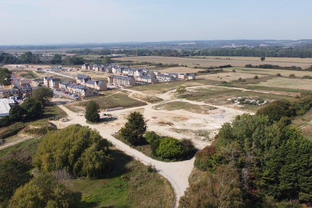 Aerial shots of how the north Littlehampton development is taking shape. Picture: Michael Cross