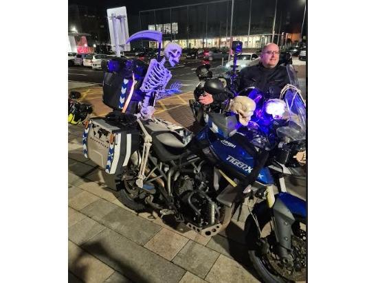 Dacorum Motorcycle Riders dressed up on Saturday to take part in a fun Halloween ride around Hemel Hempstead