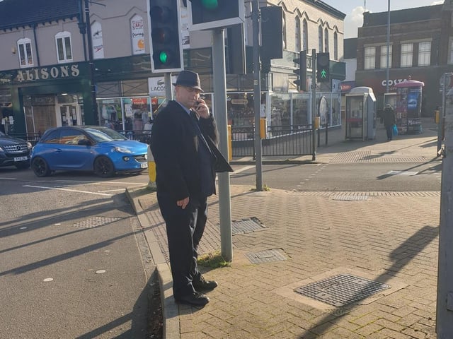 Coun Richard Cunnington at the Roman Bank/ Lumley Road junction highlighted in a report on hazards in Skegness.