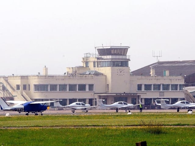 Shoreham Airport has been used many times over the years for films, with its art-deco terminal building utilized in a night shoot for the scenes at Le Bourget Airport in this particular film.