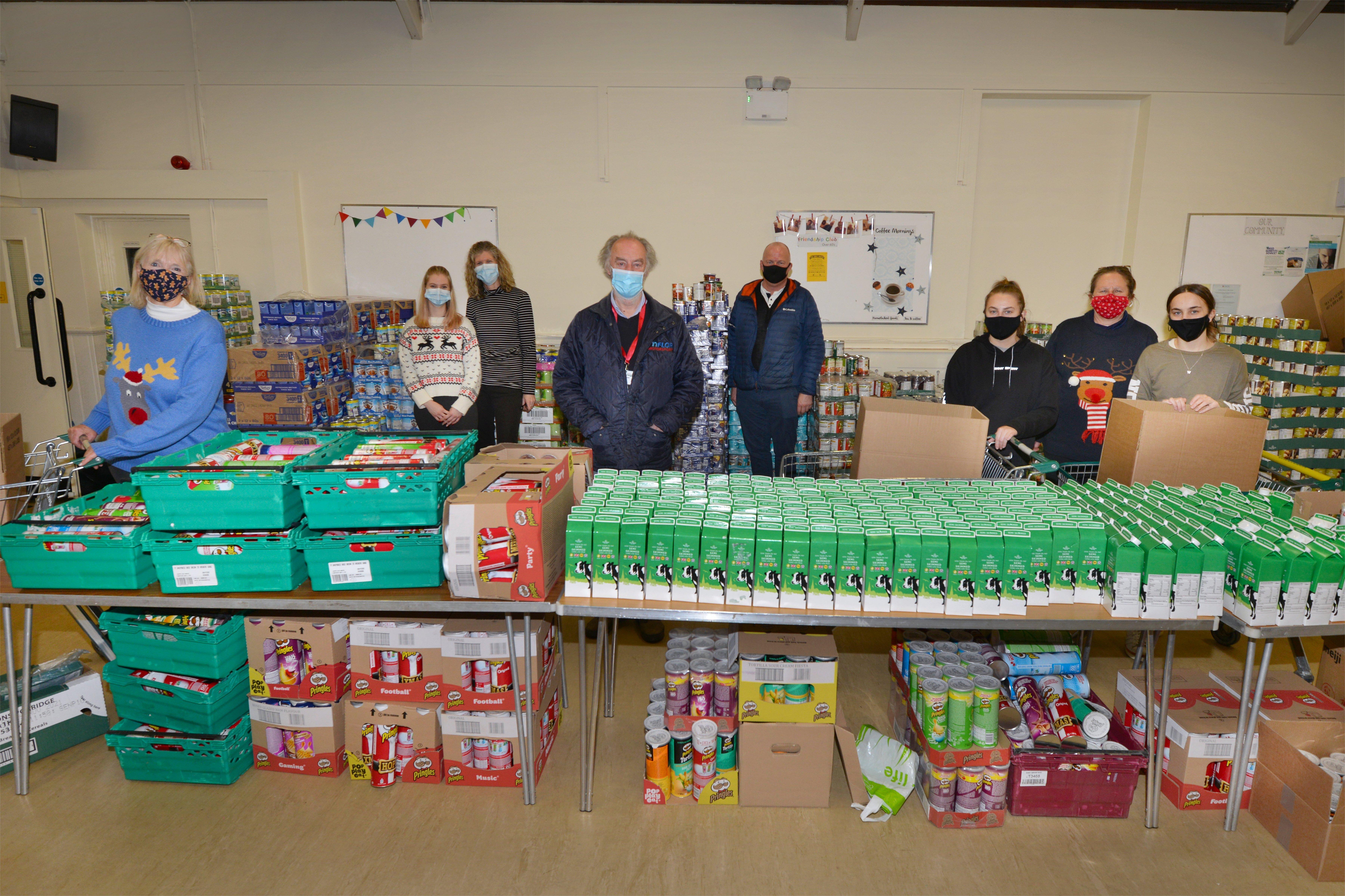 Surviving Christmas volunteers in Hastings making Christmas hampers . SUS-201214-125451001