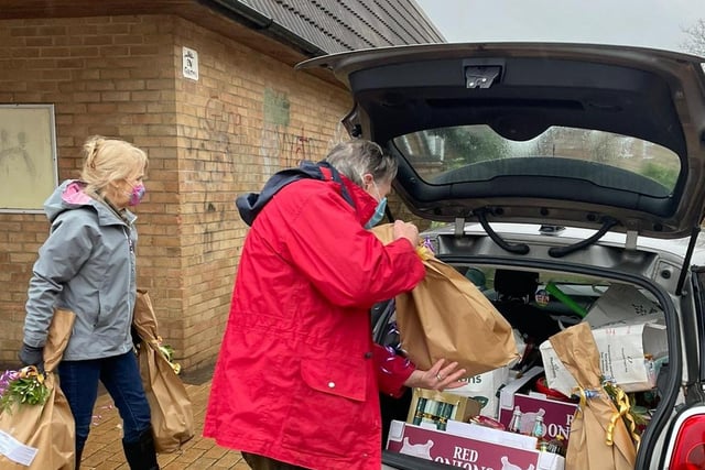 Family Voice Peterborough has been delivering Christmas hampers