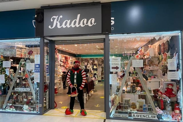 Kadoo had an elf on hand to help shoppers