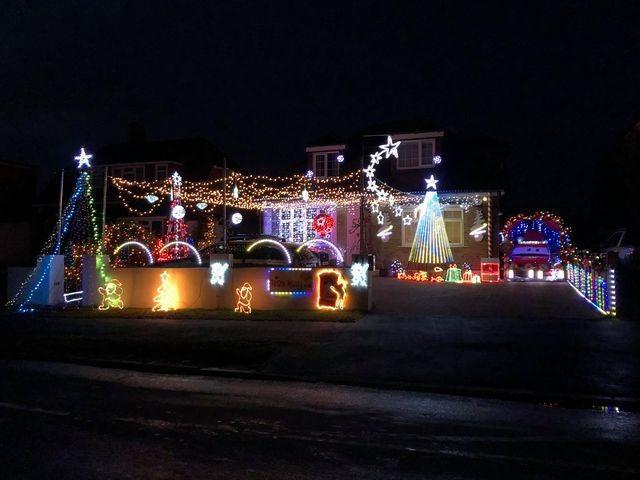 Paul and Helen Cruickshanks decorated their home to raise money for Team Macy