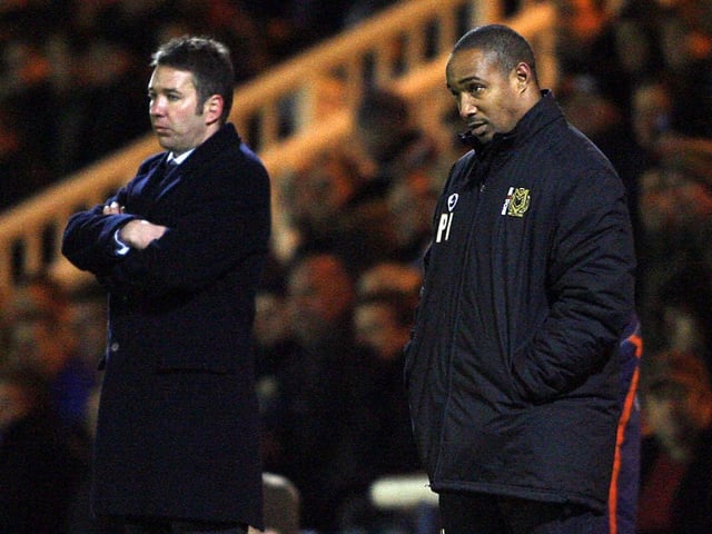 December 2007: Posh 1, MK Dons 2: The teams were battling away at the top of League Two when MK arrived at London Road to pinch a vital win through goals from Kevin Gallen and Keith Andrews. Aaron Mclean's Posh reply arrived too late to affect the final result. Rival managers Darren Ferguson (left) and Paul Ince are pictured.
