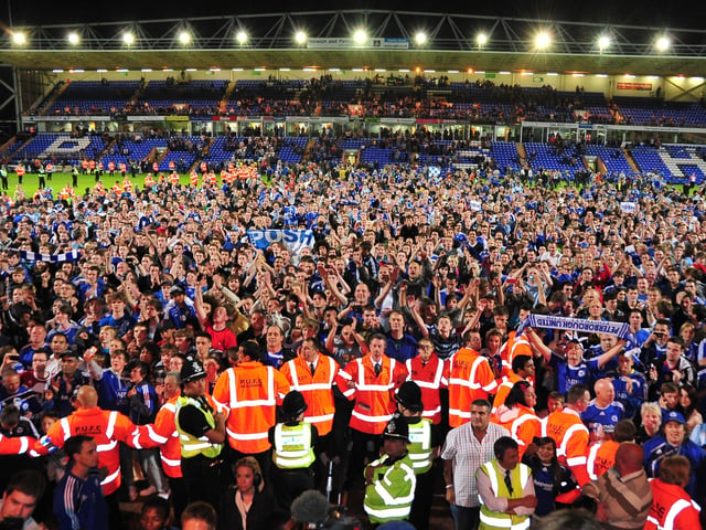 May 2011. The night Posh beat MK Dons 2-0 in the League One play-off semi-finals unfolded in front of one of the all-time great London Road atmospheres. The fans stayed behind to celebrate with their heroes.