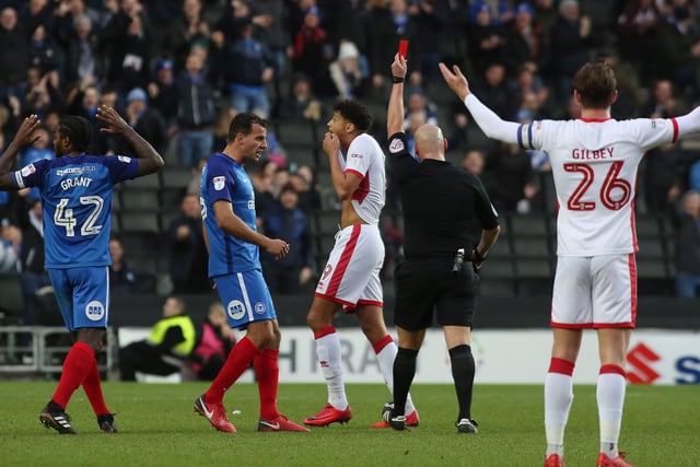 December 2017: MK Dons 1, Posh 0. One of the more embarrassing Posh defeats of recent times. MK defender Joe Walsh was sent off in the seventh minute before Chuks Aneke gave the home side the lead. Osman Sow (pictured) was then dismissed in the 35th minute to leave MK with over an hour to play with nine men and yet they rarely looked like conceding.