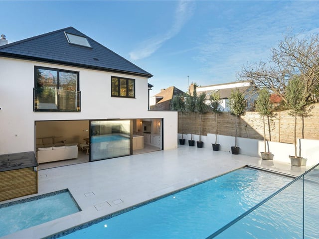 A fabulous contemporary home perfectly designed for family life and entertaining, with superb views over Hove and the sea beyond. Price: on application.