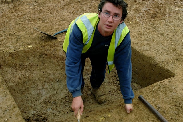 Jon Potter at the dig in Titnore Lane in 2008. Picture: Stephen Goodger W39005H8
