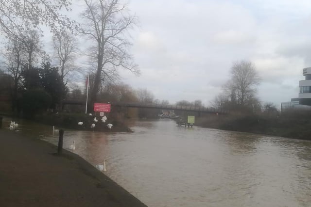River levels are rising across Northampton