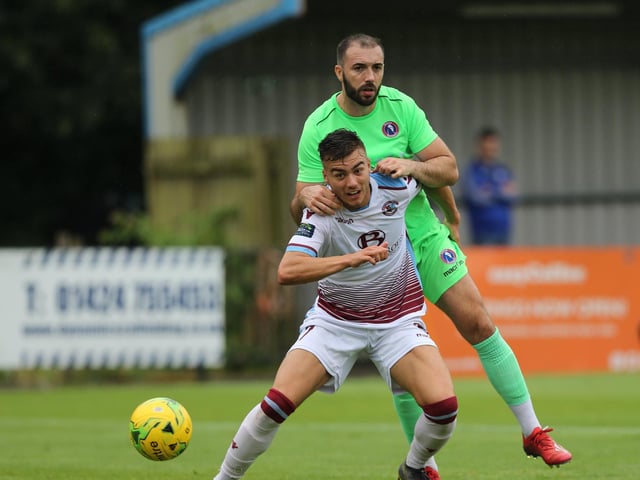 Was prolific for Hastings United before signing for League Two Crawley Town this week.