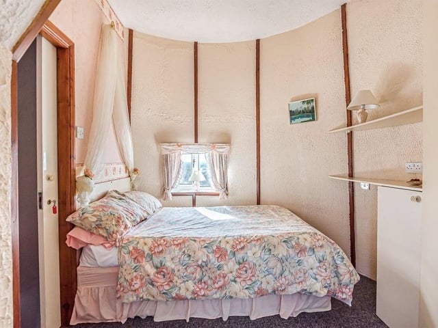 One of two bedrooms based inside the mill.