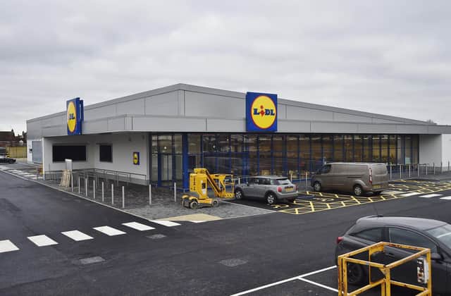 The new Lidl has been built on the site of the old British Sugar offices, which were demolished last year